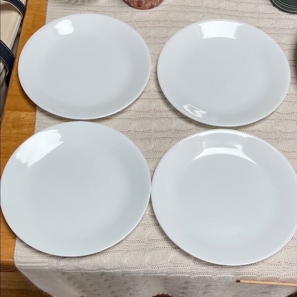 Corelle Other - 4 Corelle by Corning Classic White Frost Dinner Plate Set. Measurements in pics